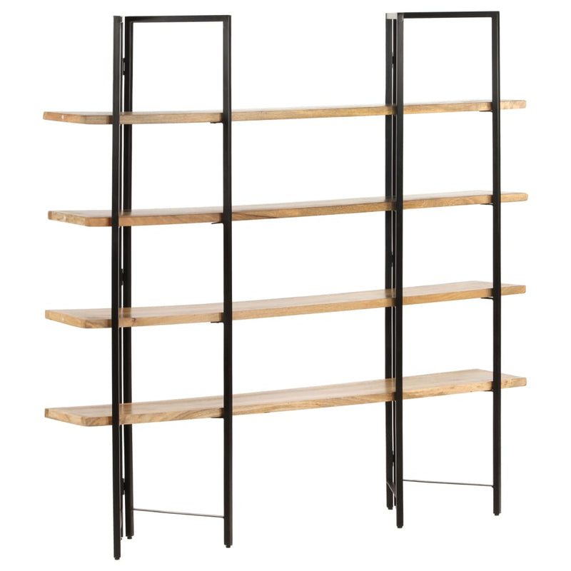 vidaXL 4-Tier Bookcase 160x35x160 cm Solid Mango Wood