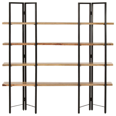 vidaXL 4-Tier Bookcase 160x35x160 cm Solid Mango Wood