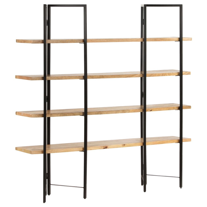 vidaXL 4-Tier Bookcase 160x35x160 cm Solid Mango Wood