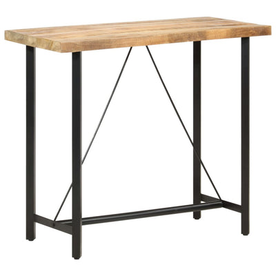 vidaXL Bar table 180x70x107 cm Rough Mango Wood