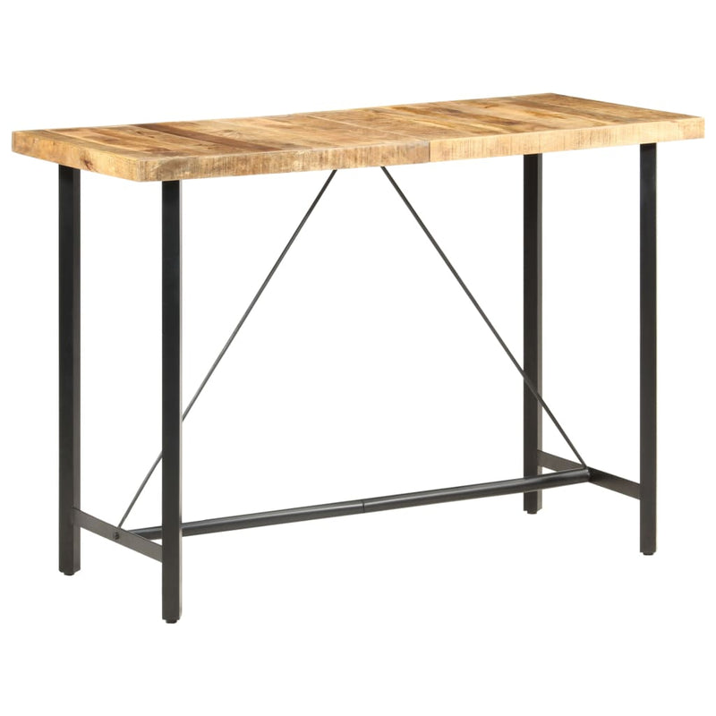 vidaXL Bar table 180x70x107 cm Rough Mango Wood