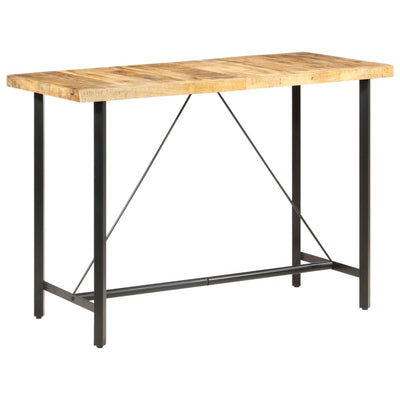 vidaXL Bar table 180x70x107 cm Rough Mango Wood