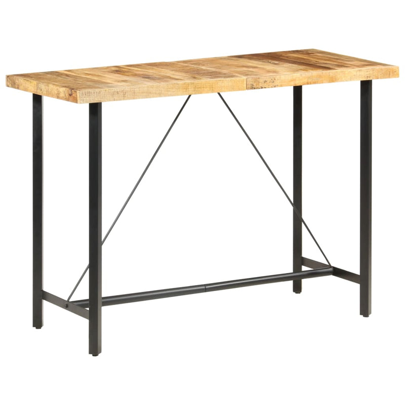 vidaXL Bar table 180x70x107 cm Rough Mango Wood