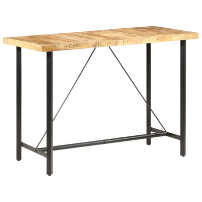 vidaXL Bar table 180x70x107 cm Rough Mango Wood