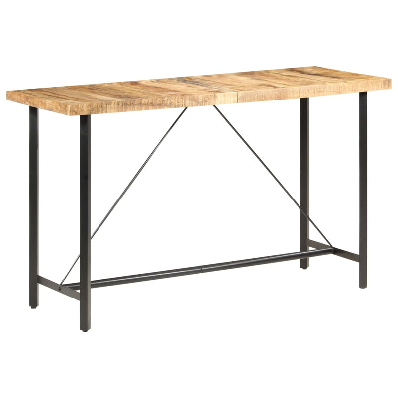 vidaXL Bar table 180x70x107 cm Rough Mango Wood