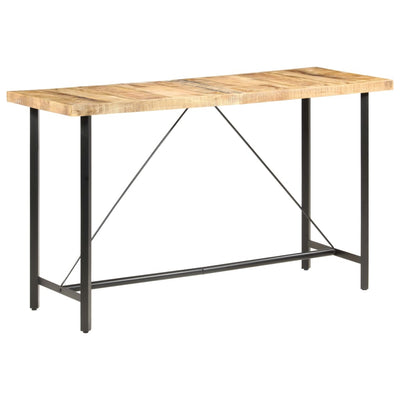 vidaXL Bar table 180x70x107 cm Rough Mango Wood