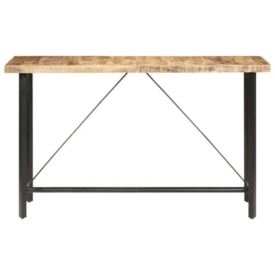 vidaXL Bar table 180x70x107 cm Rough Mango Wood