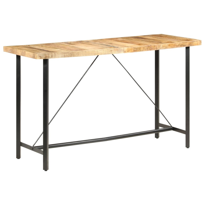 vidaXL Bar table 180x70x107 cm Rough Mango Wood