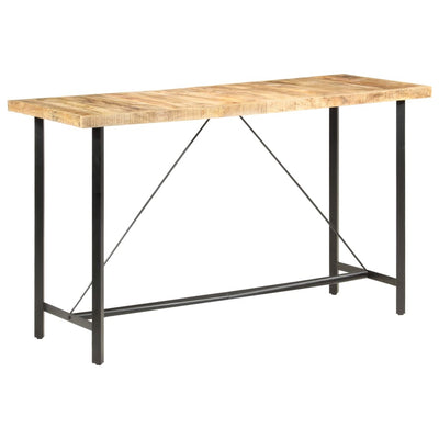 vidaXL Bar table 180x70x107 cm Rough Mango Wood