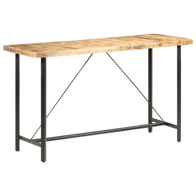 vidaXL Bar table 180x70x107 cm Rough Mango Wood