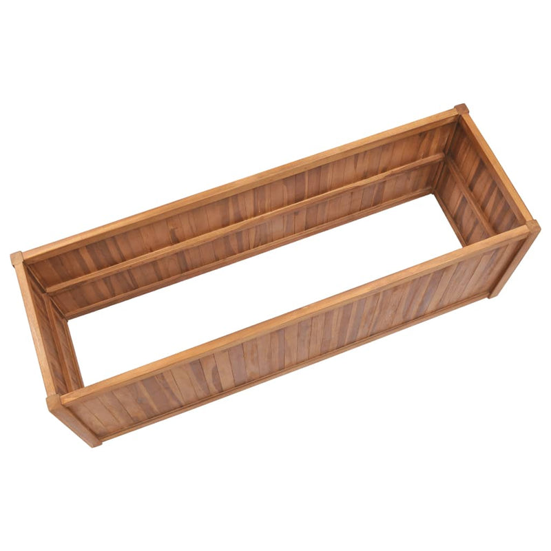 vidaXL Garden Raised Bed 150x50x70 cm Solid Teak Wood