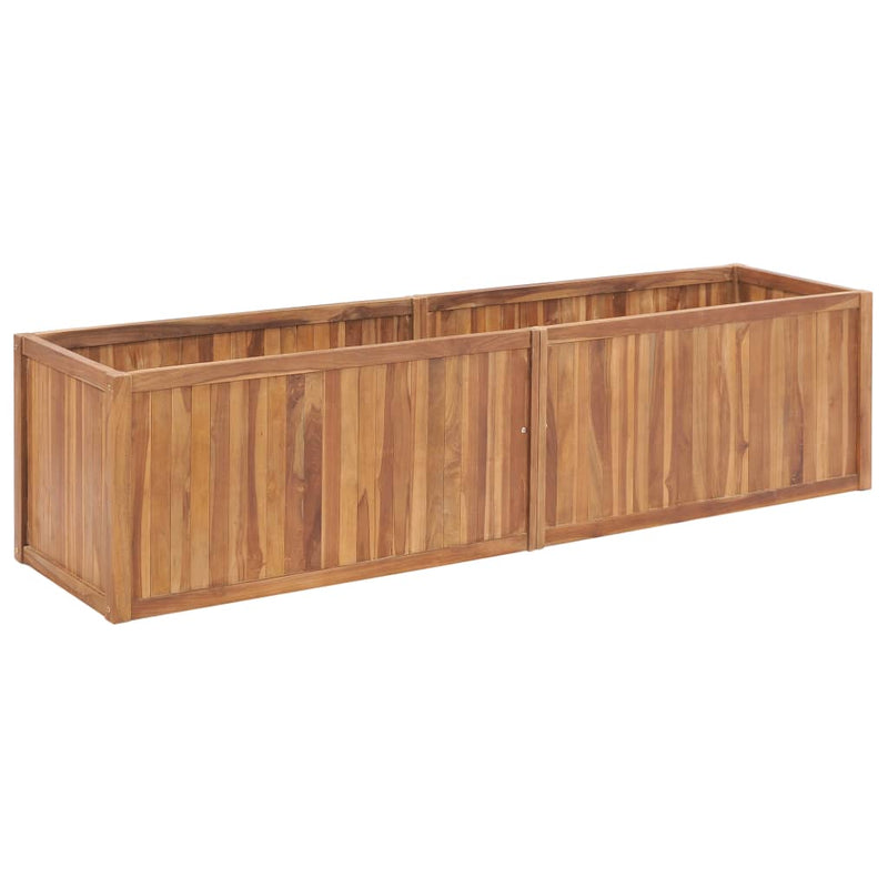 vidaXL Garden Raised Bed 150x50x70 cm Solid Teak Wood