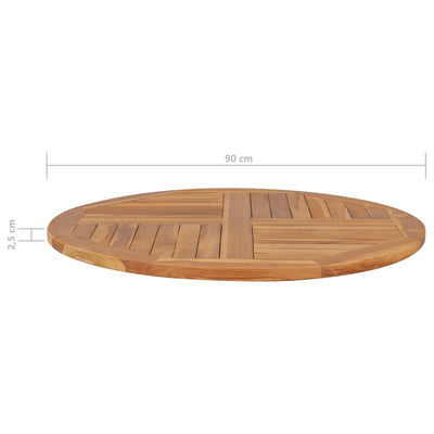 vidaXL Table Top Solid Teak Wood Square 80x80x2.5 cm