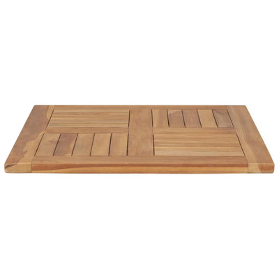 vidaXL Table Top Solid Teak Wood Square 80x80x2.5 cm