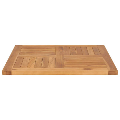 vidaXL Table Top Solid Teak Wood Square 80x80x2.5 cm