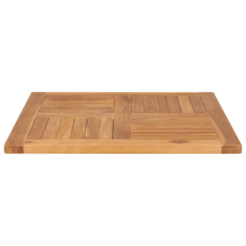 vidaXL Table Top Solid Teak Wood Square 80x80x2.5 cm