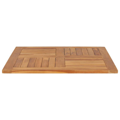 vidaXL Table Top Solid Teak Wood Square 80x80x2.5 cm