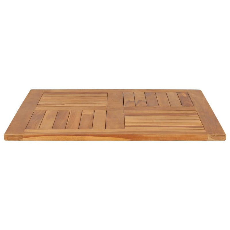 vidaXL Table Top Solid Teak Wood Square 80x80x2.5 cm
