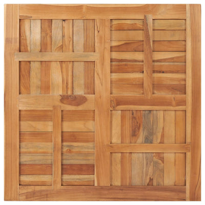 vidaXL Table Top Solid Teak Wood Square 80x80x2.5 cm
