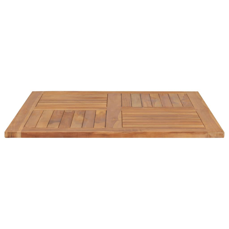 vidaXL Table Top Solid Teak Wood Square 80x80x2.5 cm