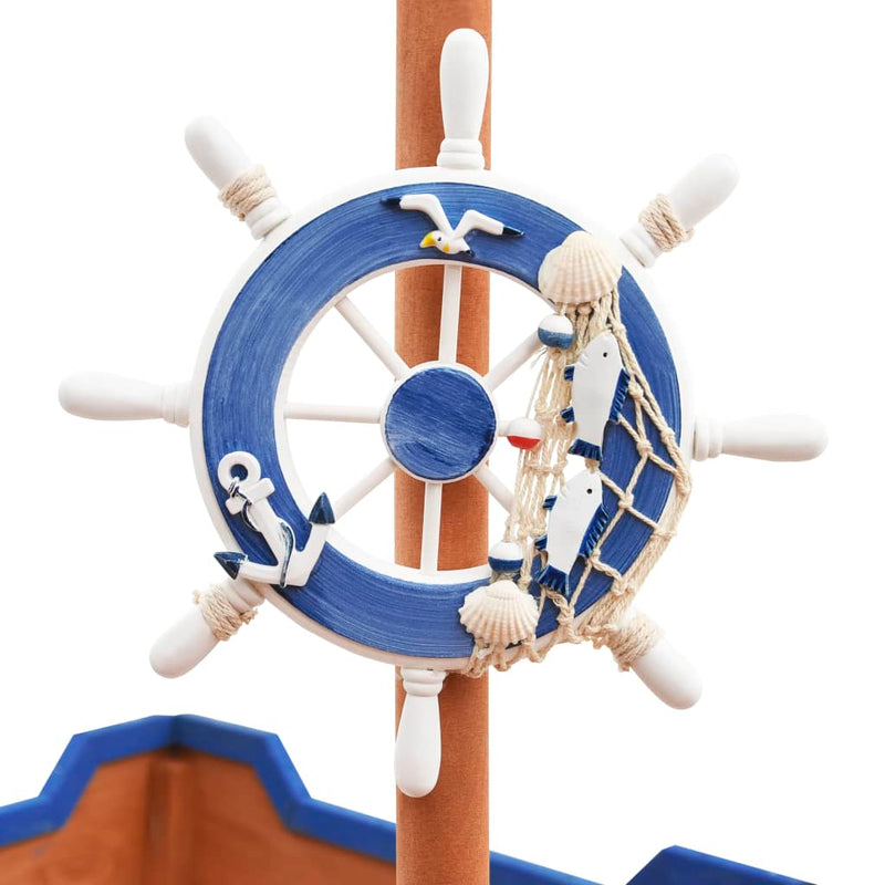 vidaXL Sandbox Pirate Ship Firwood 190x94.5x101 cm