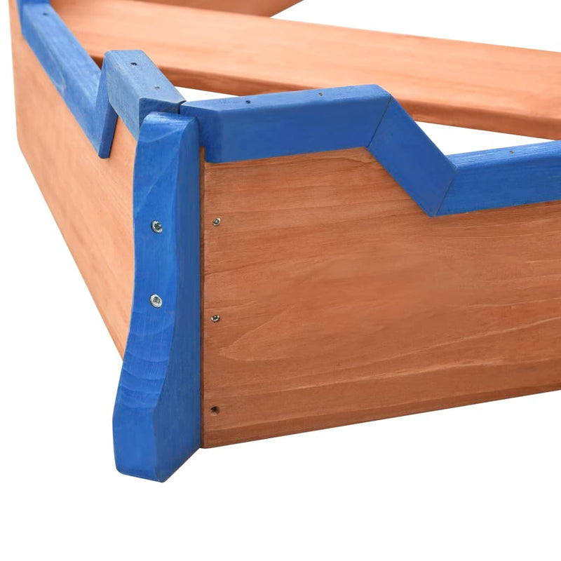 vidaXL Sandbox Pirate Ship Firwood 190x94.5x101 cm
