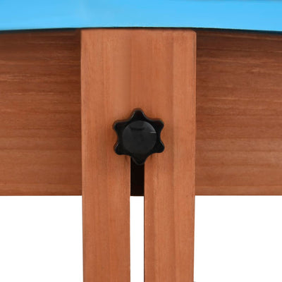 vidaXL Sandbox with Roof Firwood 122x120x123 cm