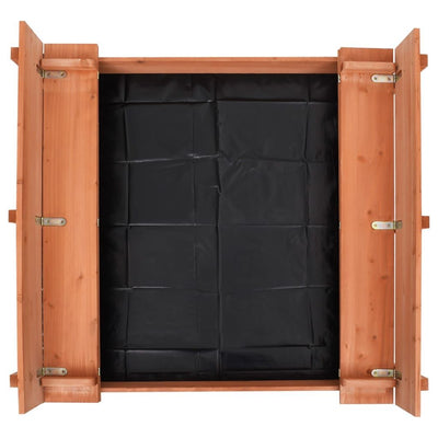 vidaXL Sandbox Firwood 95x90x15 cm