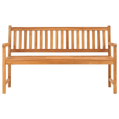 vidaXL 3-Seater Garden Bench with Table 150 cm Solid Teak Wood