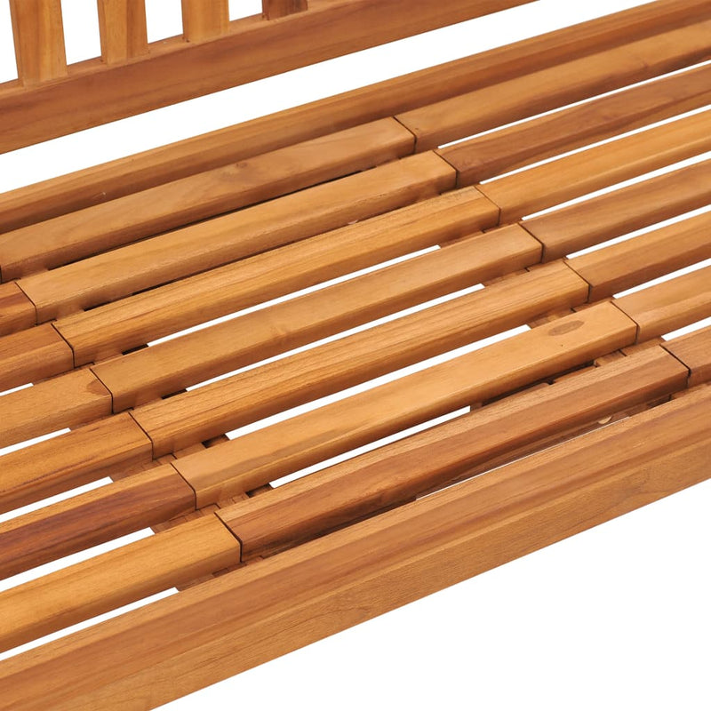 vidaXL 3-Seater Garden Bench with Table 150 cm Solid Teak Wood