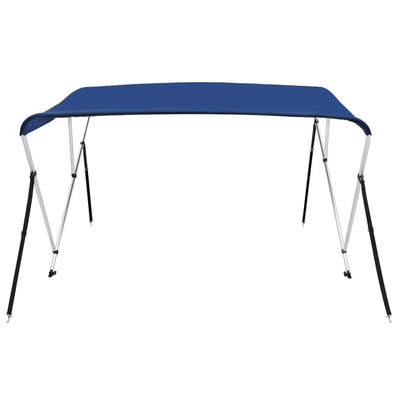 vidaXL 3 Bow Bimini Top Blue 183x140x137 cm