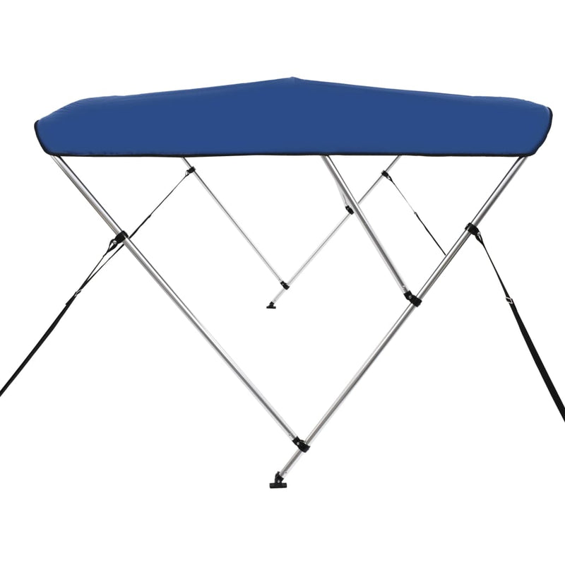 vidaXL 3 Bow Bimini Top Blue 183x140x137 cm