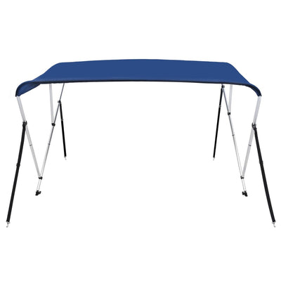 vidaXL 3 Bow Bimini Top Blue 183x160x137 cm