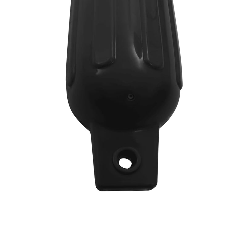 vidaXL Boat Fenders 4 pcs Black 41x11.5 cm PVC
