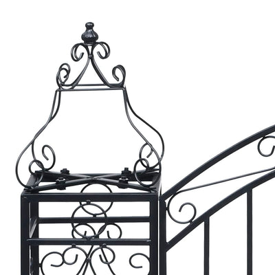 vidaXL Ornamental Garden Gate Wrought Iron 122x20.5x160 cm