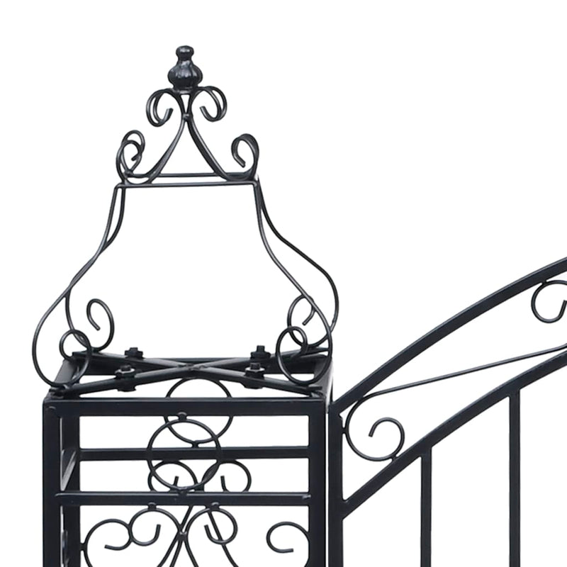 vidaXL Ornamental Garden Gate Wrought Iron 122x20.5x160 cm