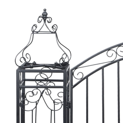 vidaXL Ornamental Garden Gate Wrought Iron 122x20.5x160 cm