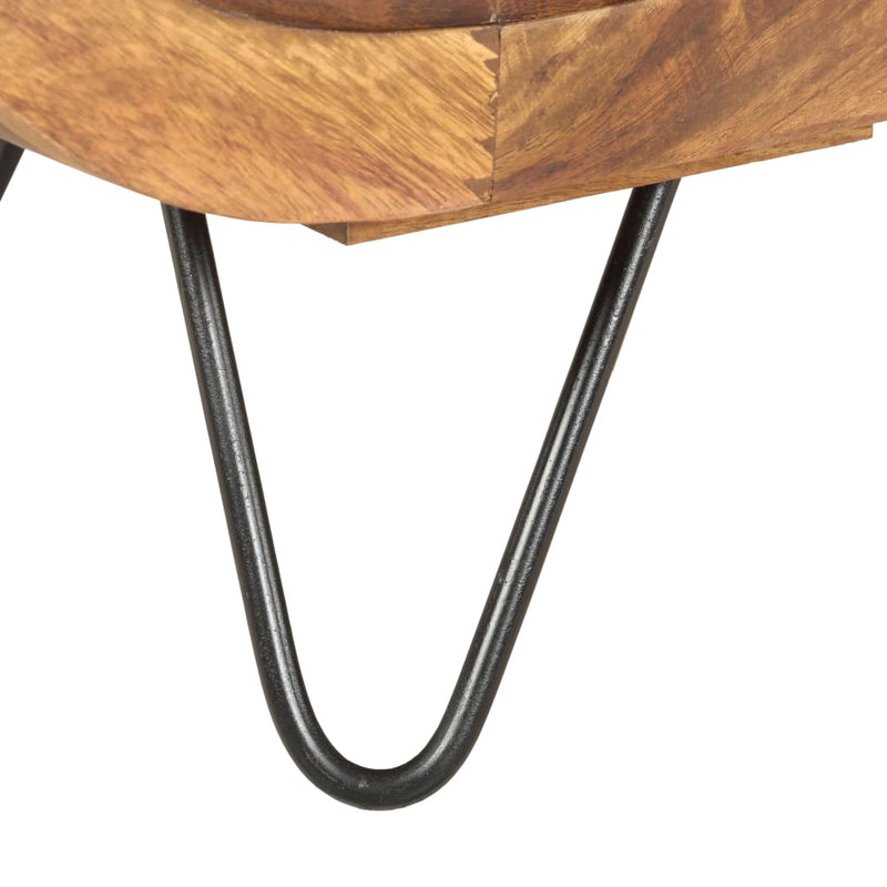 vidaXL TV Cabinet 140x30x45 cm Solid Sheesham Wood