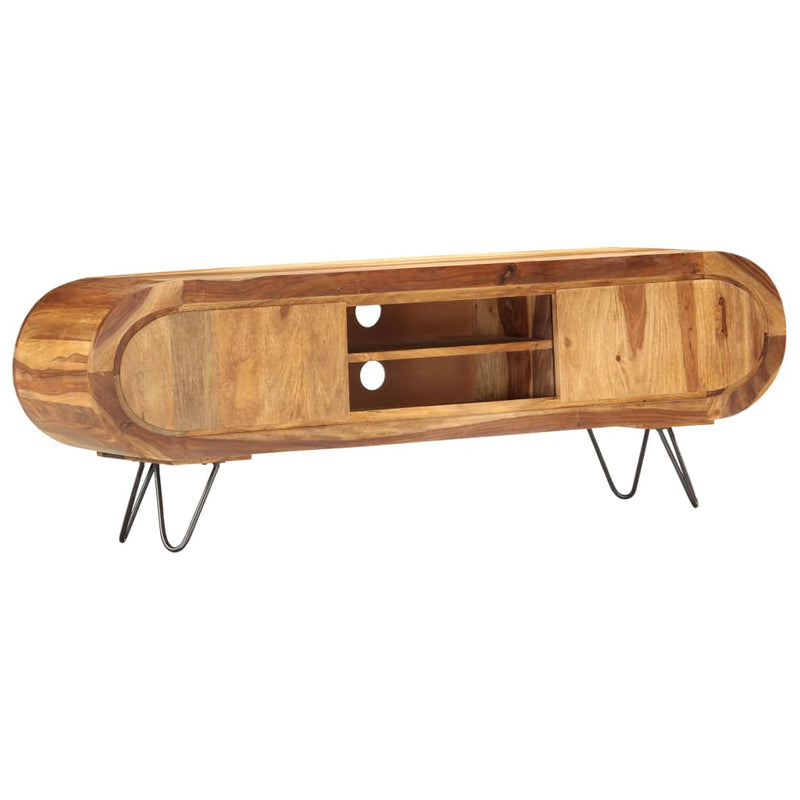 vidaXL TV Cabinet 140x30x45 cm Solid Sheesham Wood