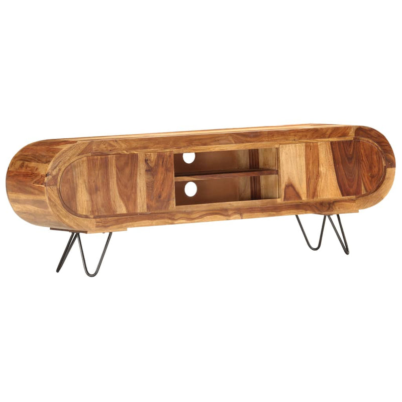 vidaXL TV Cabinet 140x30x45 cm Solid Sheesham Wood