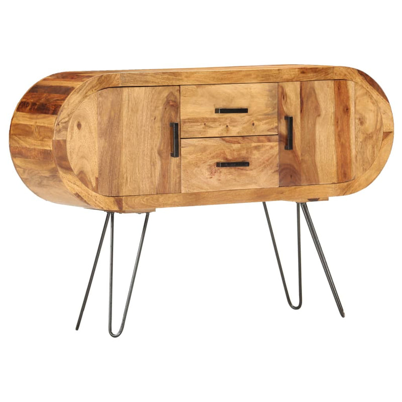 vidaXL Sideboard 118x28x75 cm Solid Sheesham Wood
