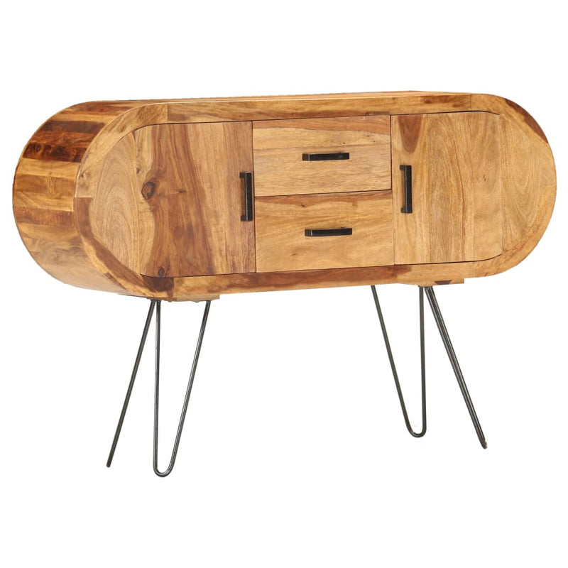 vidaXL Sideboard 118x28x75 cm Solid Sheesham Wood