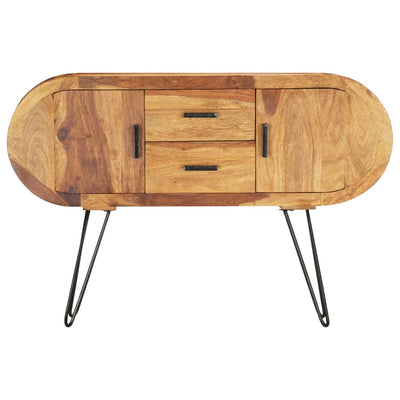 vidaXL Sideboard 118x28x75 cm Solid Sheesham Wood