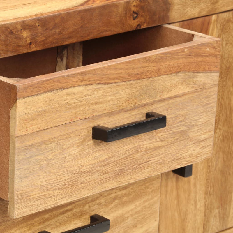 vidaXL Sideboard 118x28x75 cm Solid Sheesham Wood