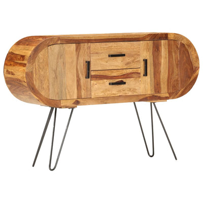 vidaXL Sideboard 118x28x75 cm Solid Sheesham Wood