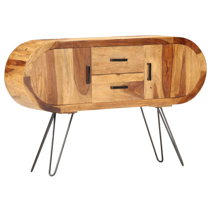 vidaXL Sideboard 118x28x75 cm Solid Sheesham Wood