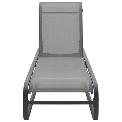 vidaXL Sun Lounger Aluminium and Textilene
