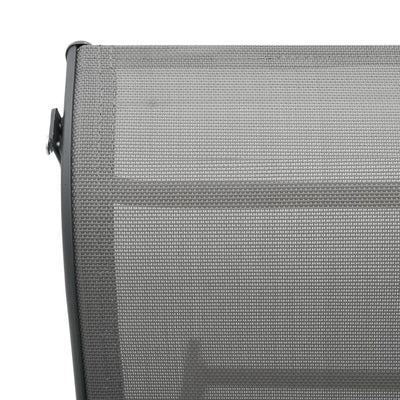 vidaXL Sun Lounger Aluminium and Textilene