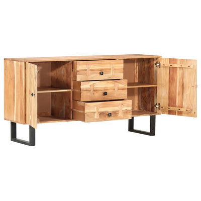vidaXL Sideboard 150x40x75 cm Solid Acacia Wood