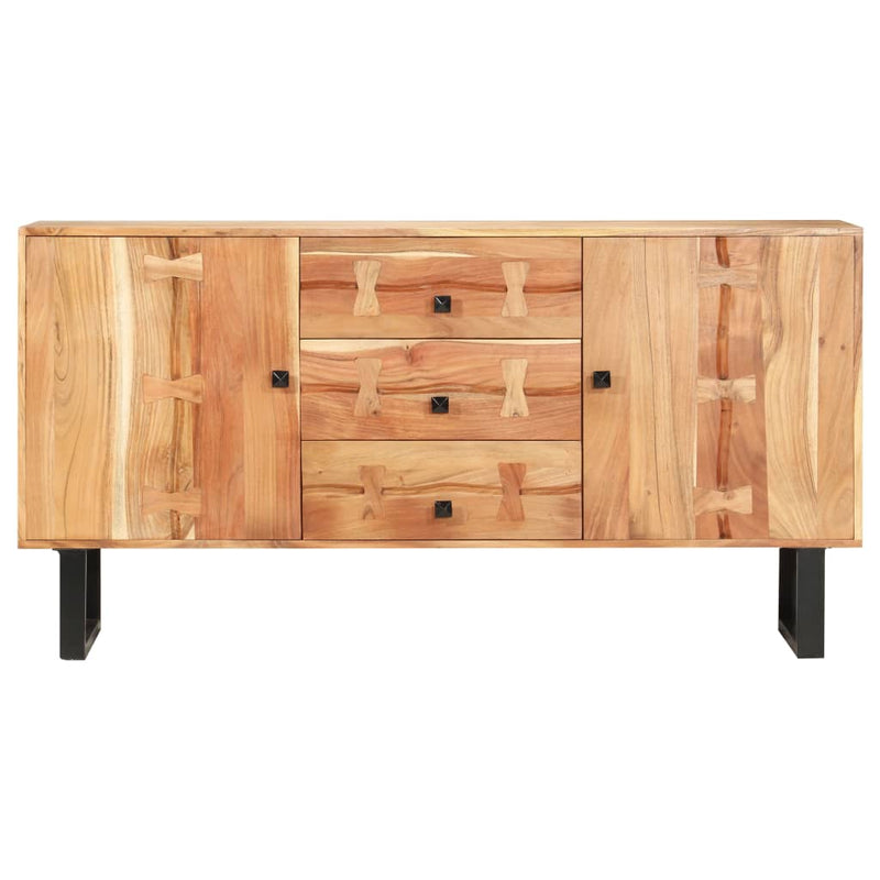 vidaXL Sideboard 150x40x75 cm Solid Acacia Wood